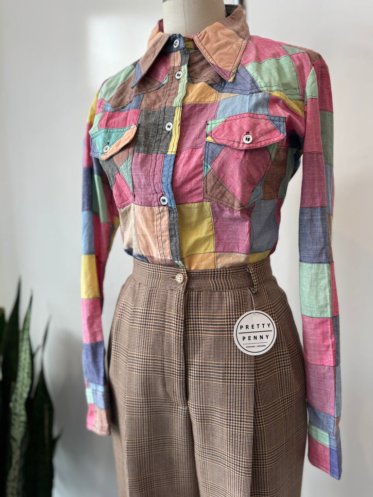 Vintage patchwork top