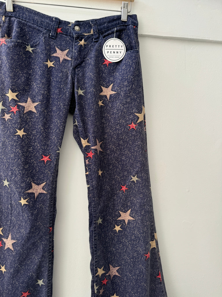 1960’s Vintage LEVI star printed pants