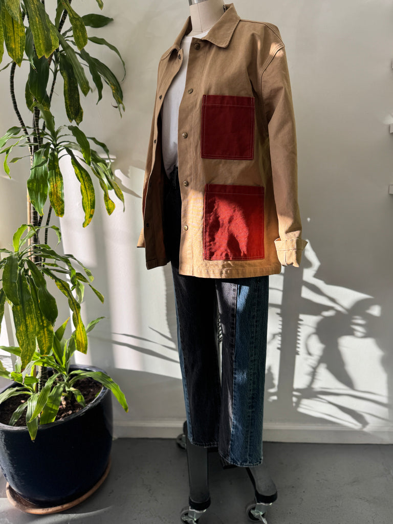 Handmade patchwork chore coat