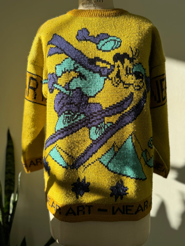 Vintage knit goofy sweater