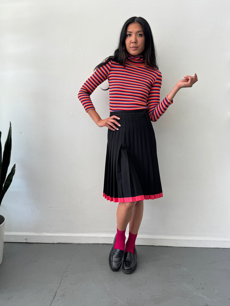 Vintage striped stretchy top