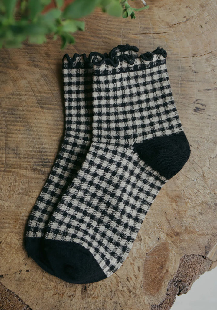 Beaten Path gingham socks