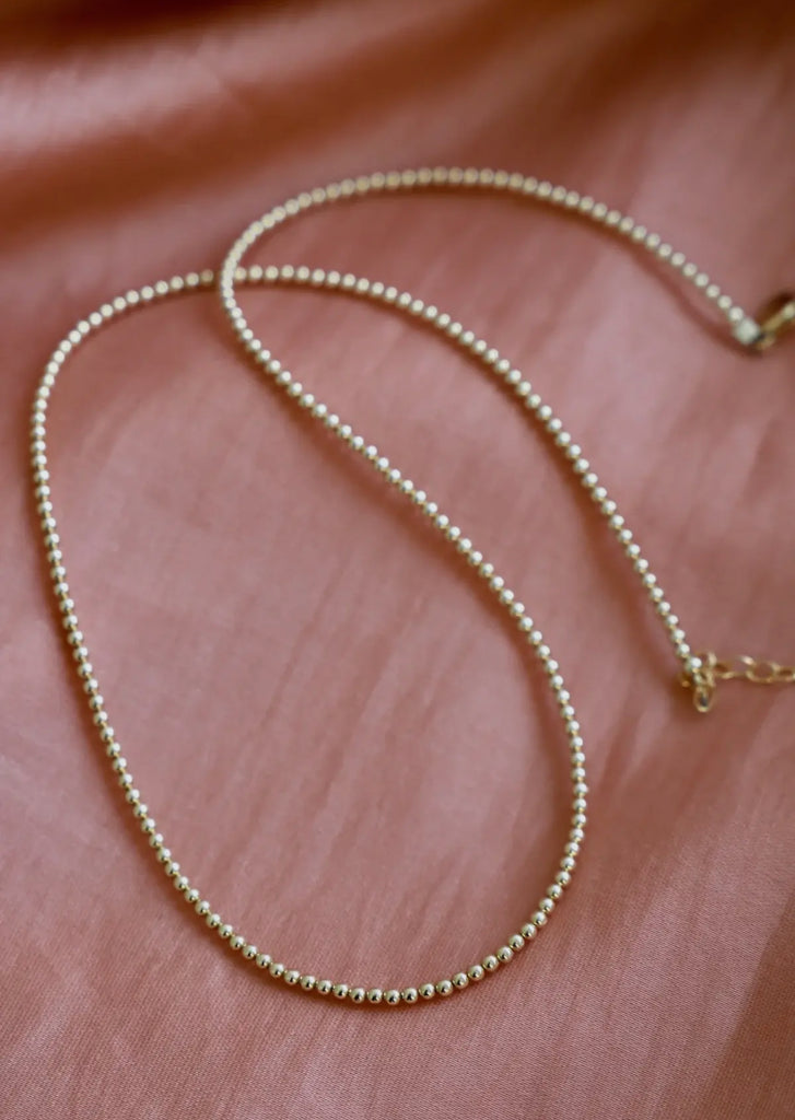 Metal beaded necklace
