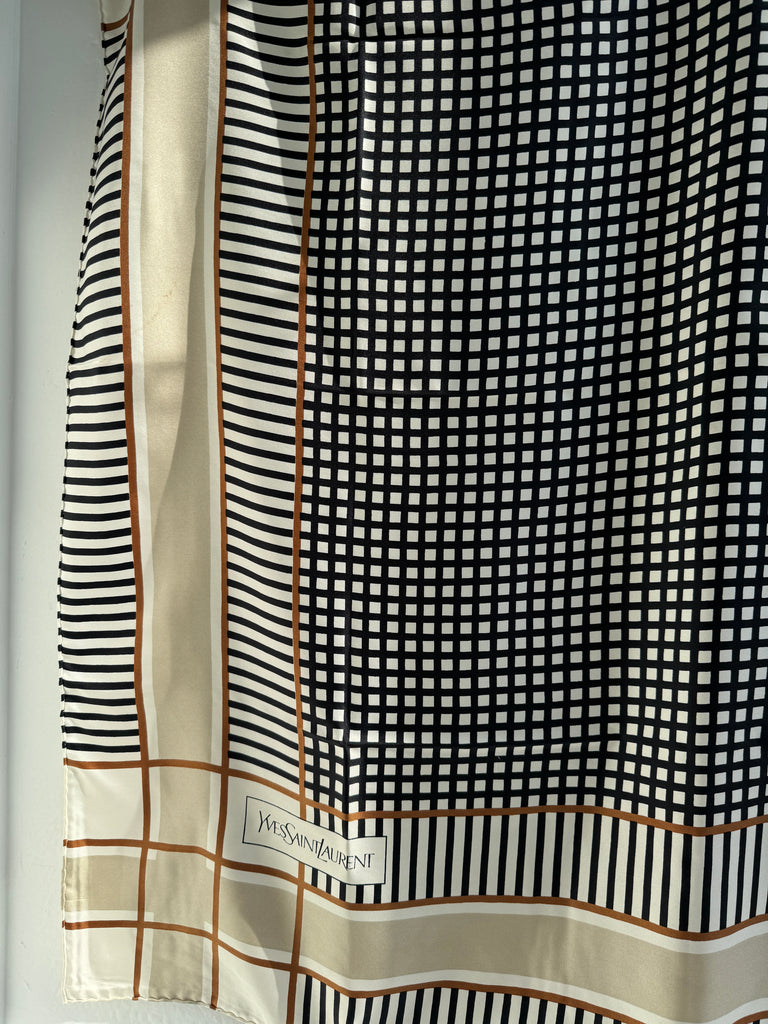 Vintage Yves Saint *Laurent silk scarf