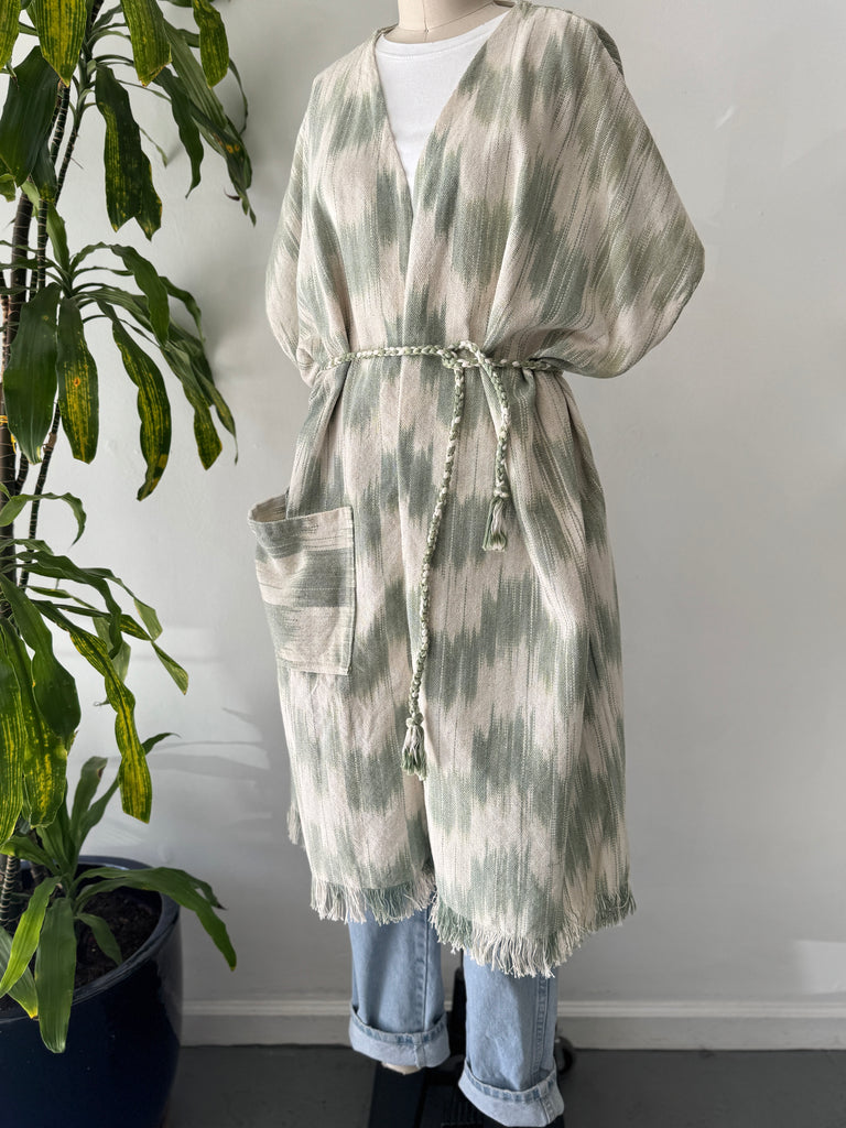 Hand woven outerwear