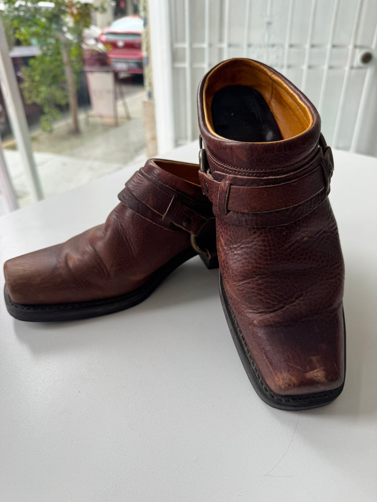vintage FRYE mule leather shoe