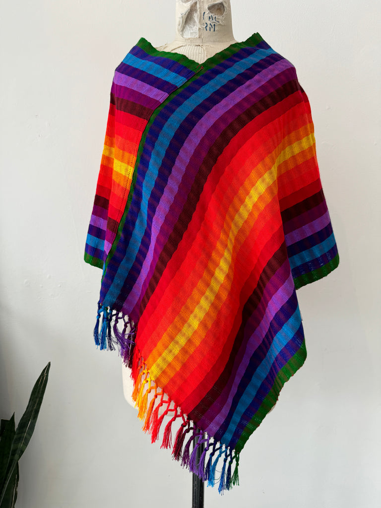 Vibrant rainbow outerwear