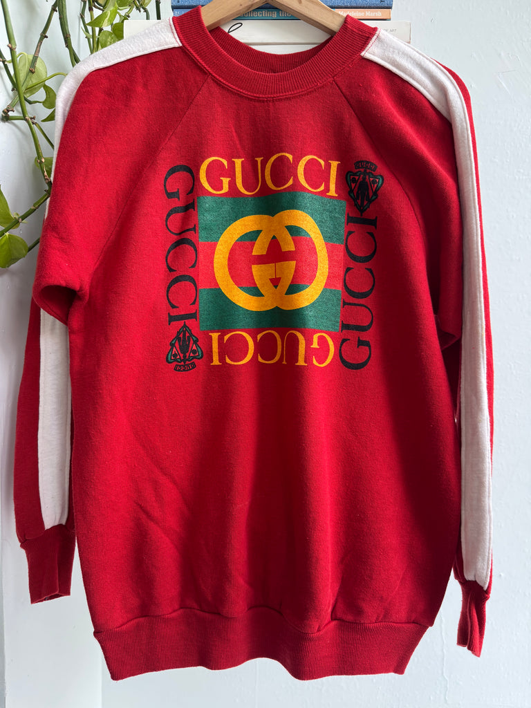 Faux on vintage raglan sweatshirt