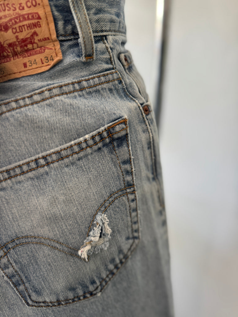 Perfectly crafted handmade denim skirt waist “34”