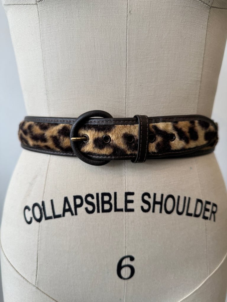 Vintage animal print belt