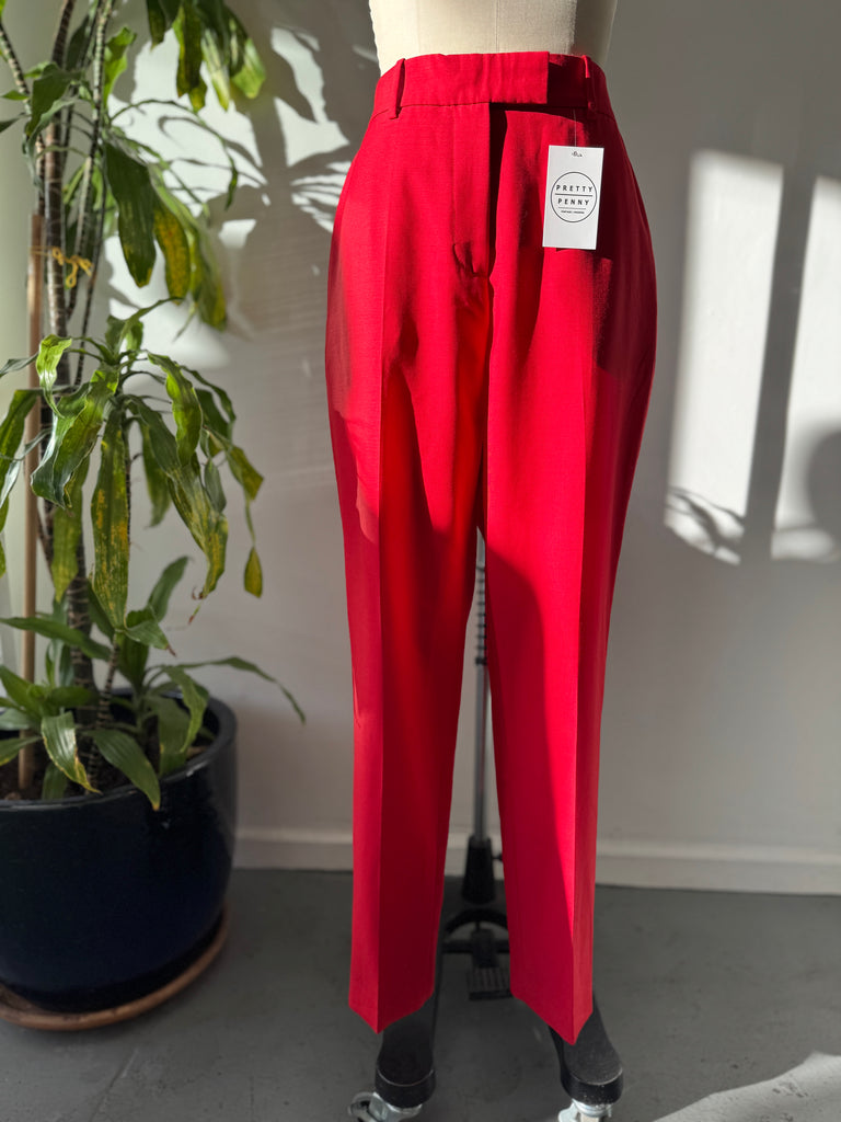 Racil brand side stripe vibrant cherry red pant waist “32”