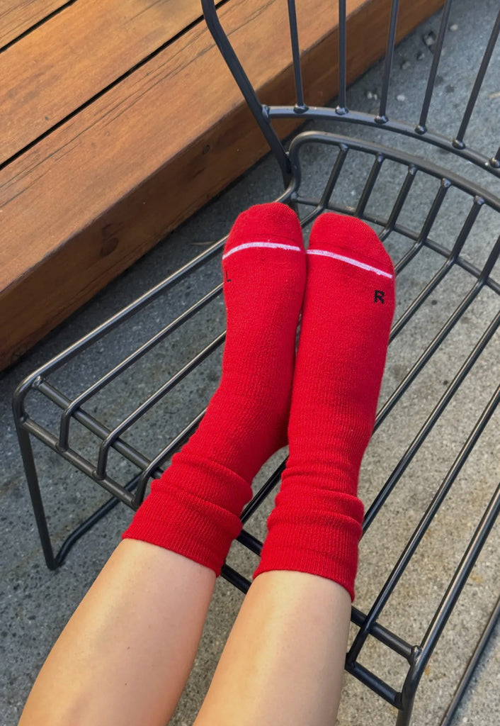 LE BON SHOPPE CAMPER SOCKS RED