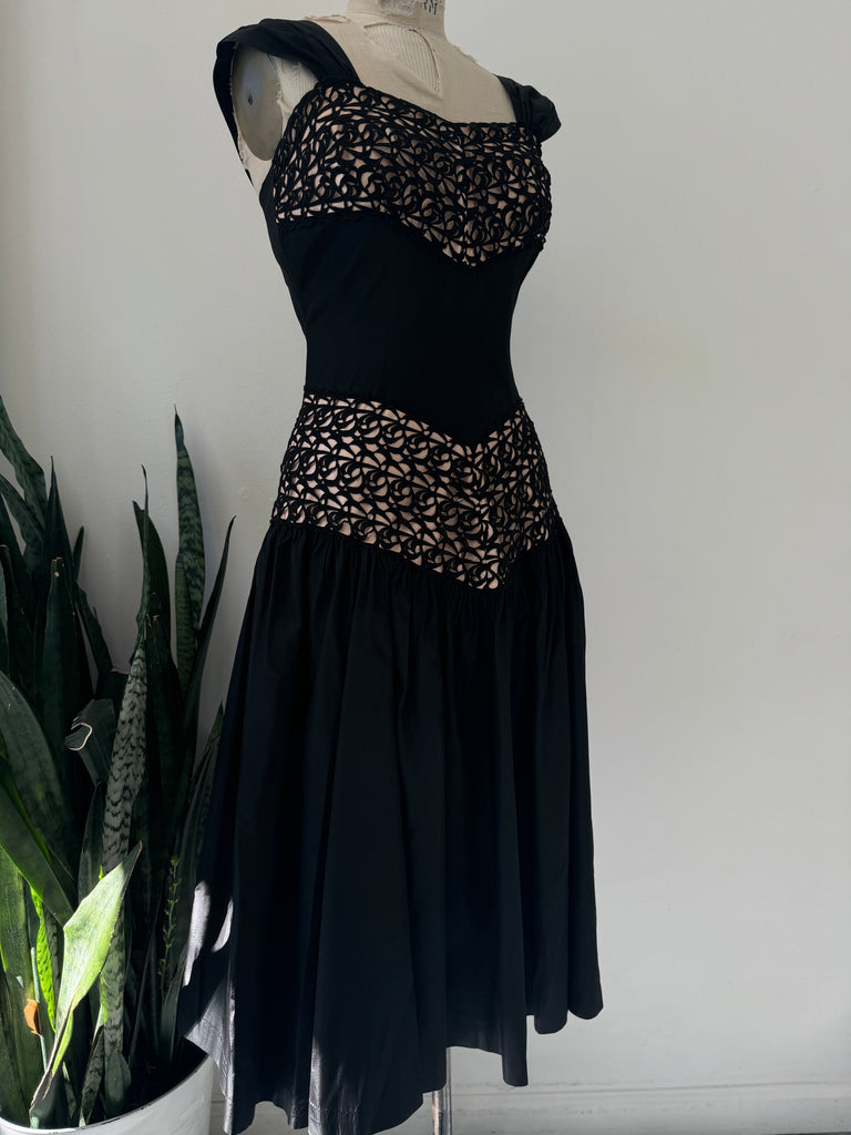 Vintage 1950’s Dress with lace overlay