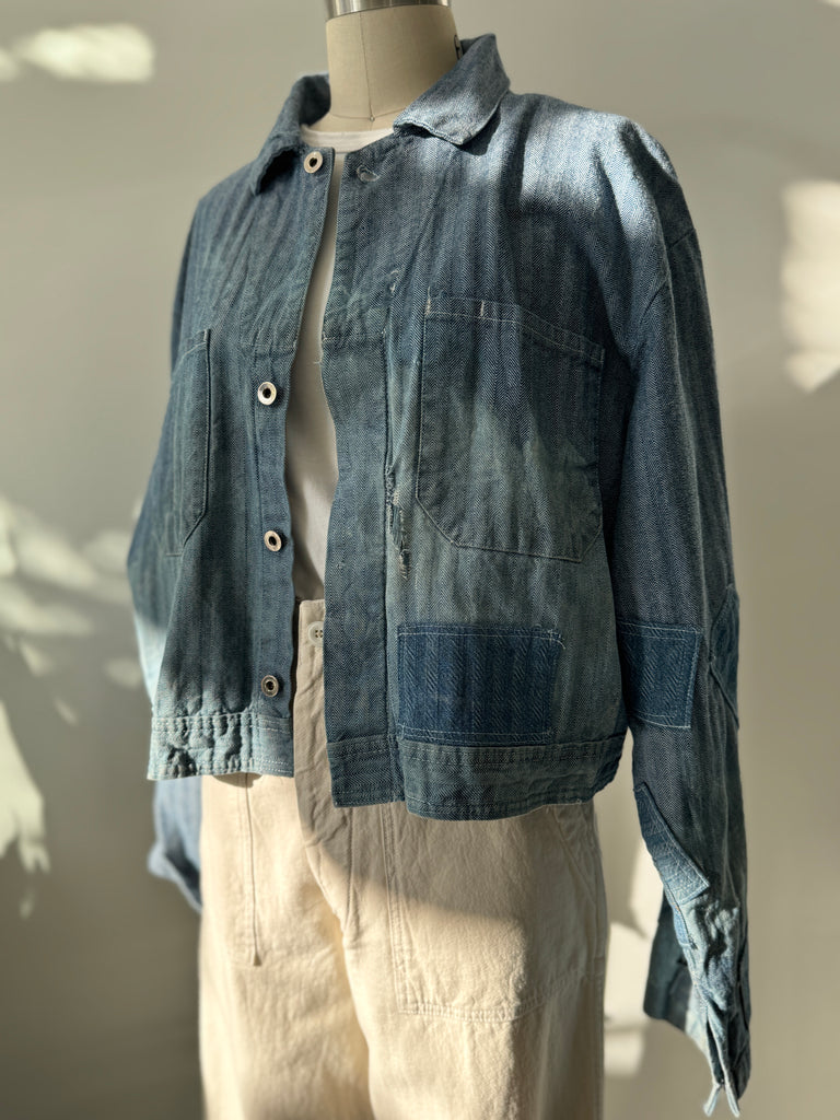 Vintage cropped denim jacket