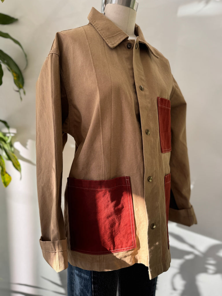 Handmade patchwork chore coat