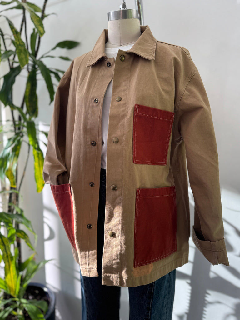Handmade patchwork chore coat