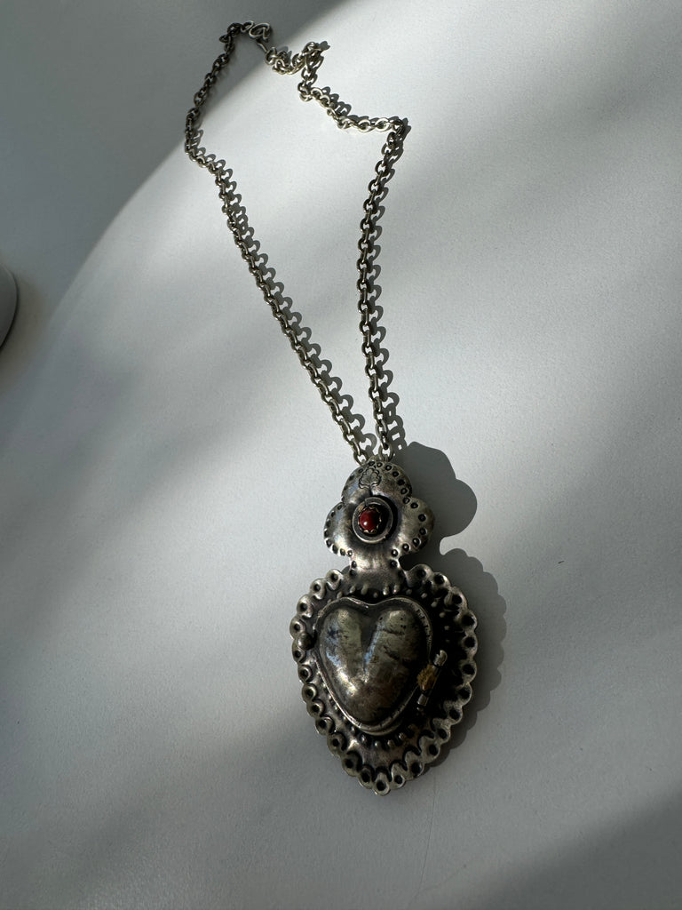 Heart locket necklace