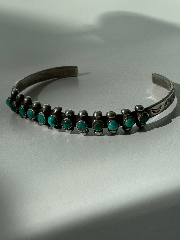 Sterling silver + turquoise bracelet