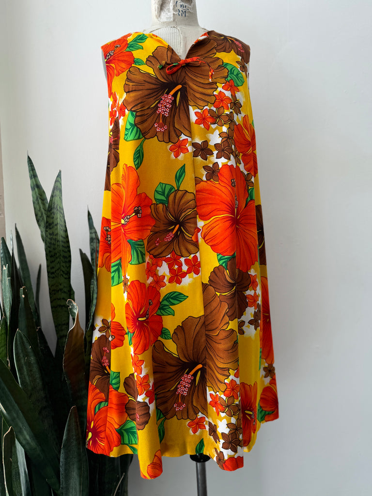 Vintage Hawaiian print Dress