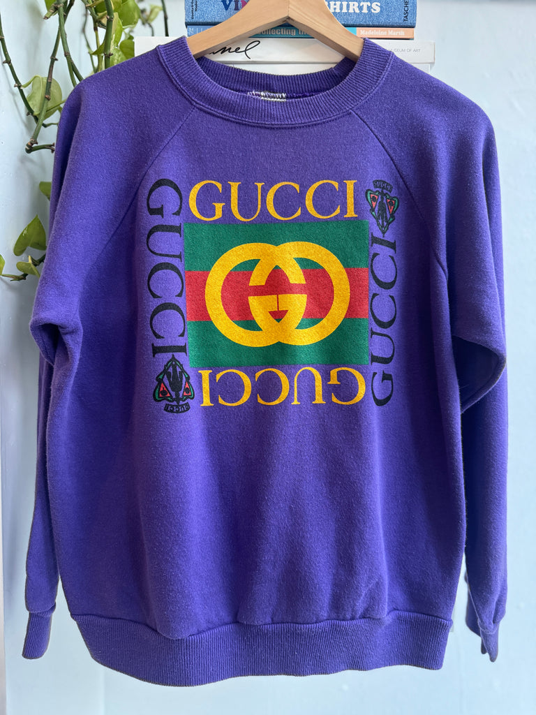 Faux on vintage raglan sweatshirt