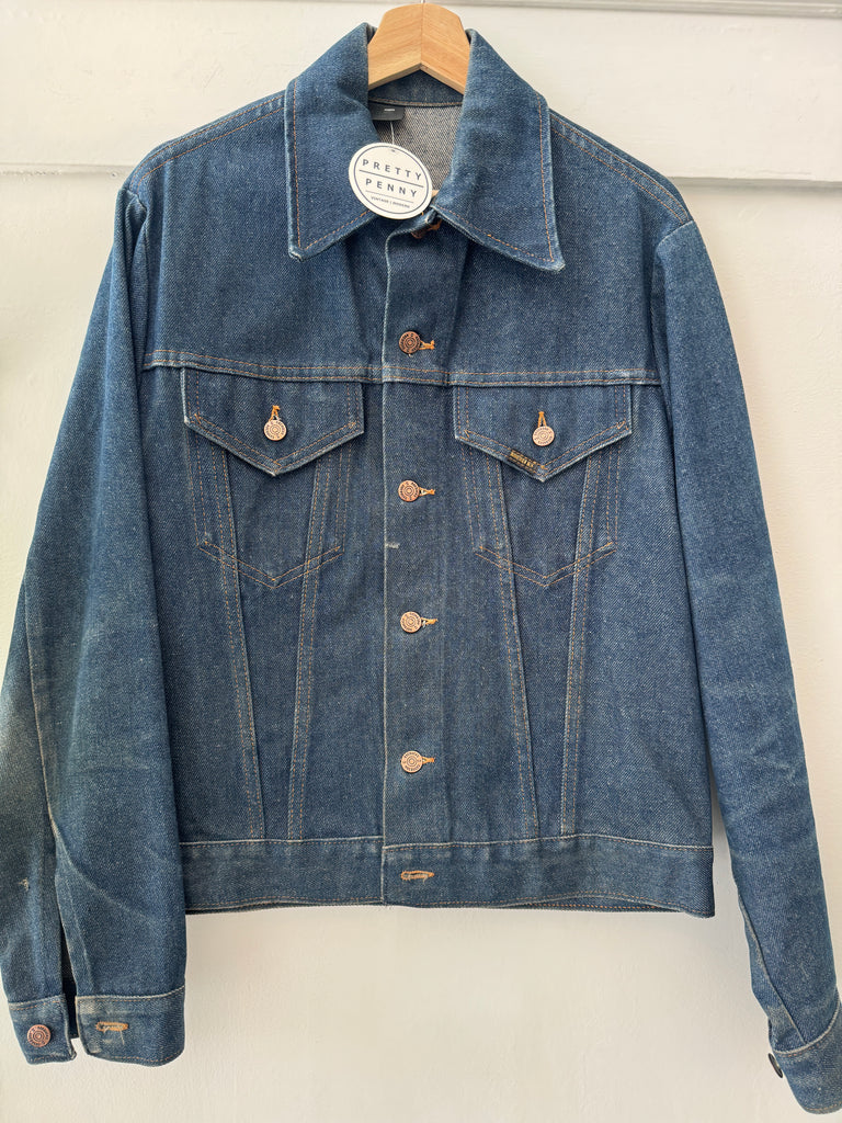 1970’s Sears Roebucks denim jacket with hand painted by Cherry Ozzy jacket