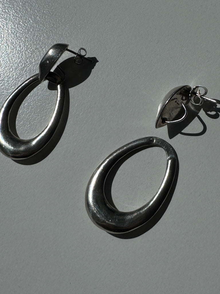 Convertible  detachable sterling silver earrings