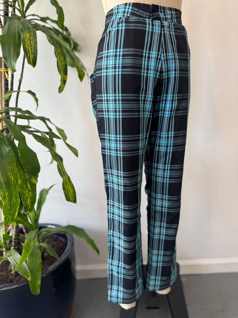 Designer Yohji Yamamoto plaid pants