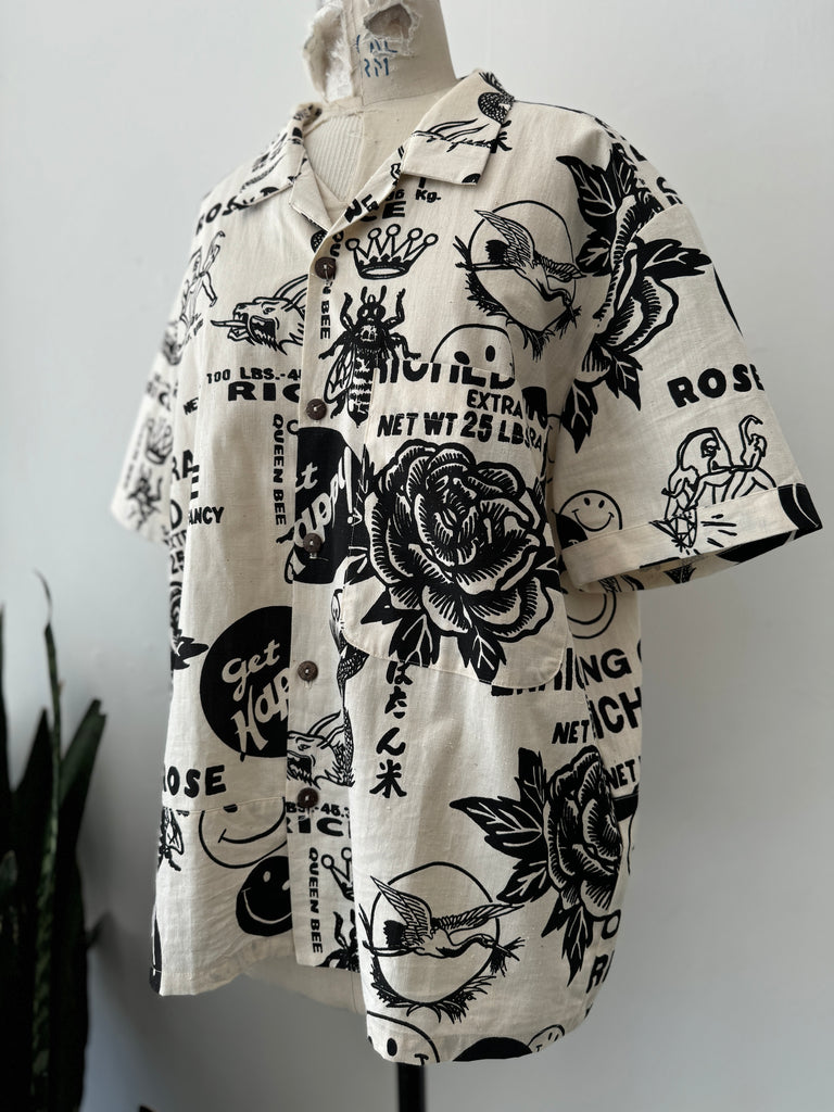 3 women co. Novelty button up