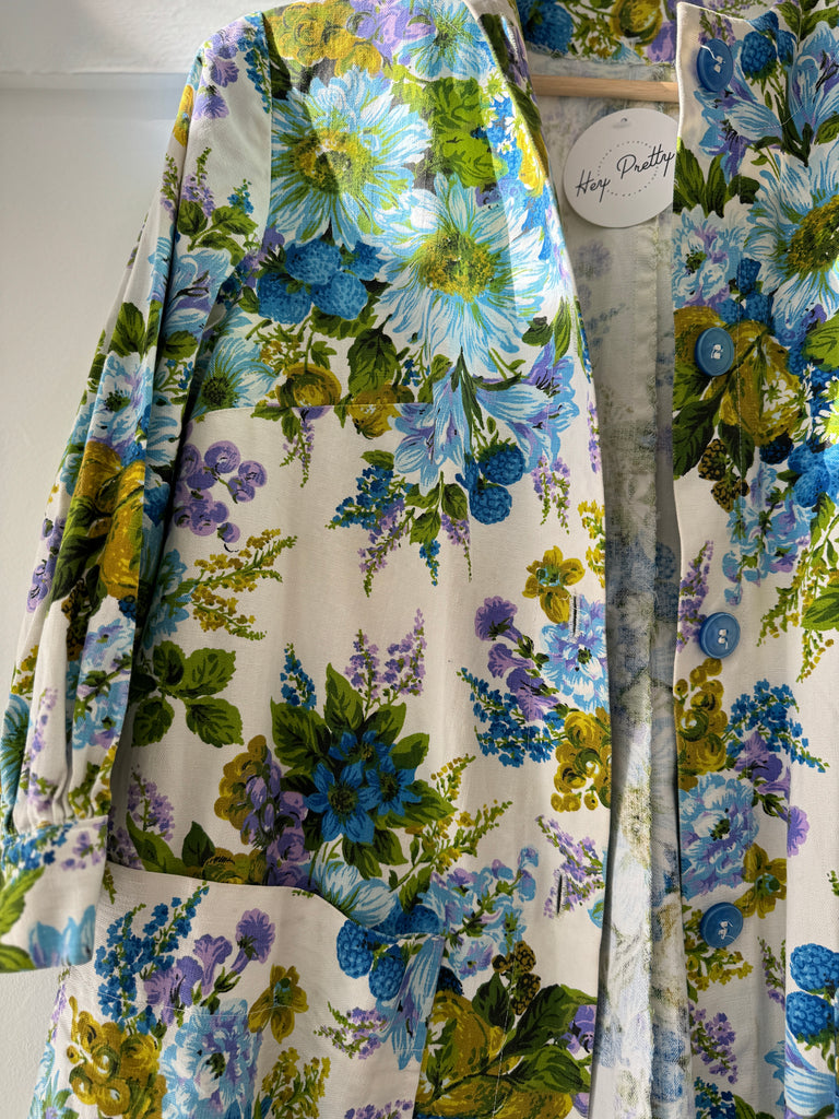 Vintage floral cotton jacket