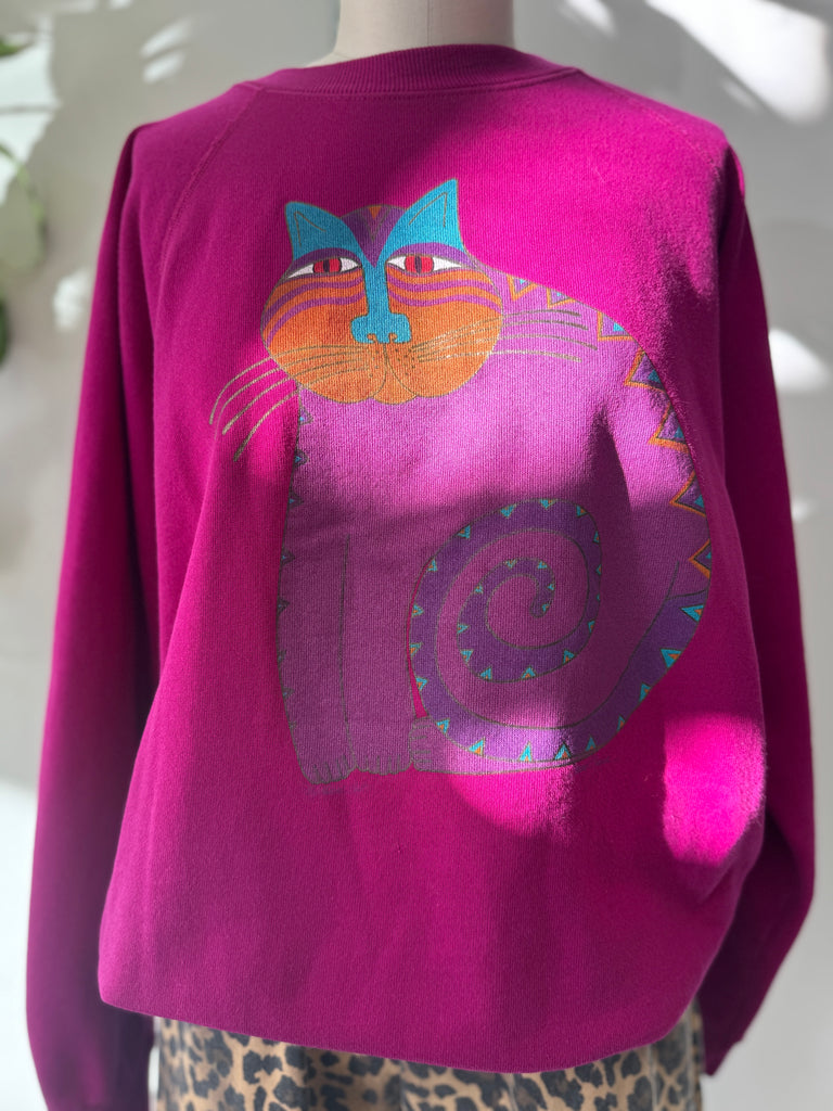 Vintage laurel burch San Francisco raglan sweatshirt