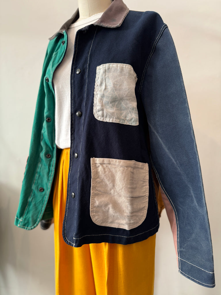 Handmade patchwork chore coat