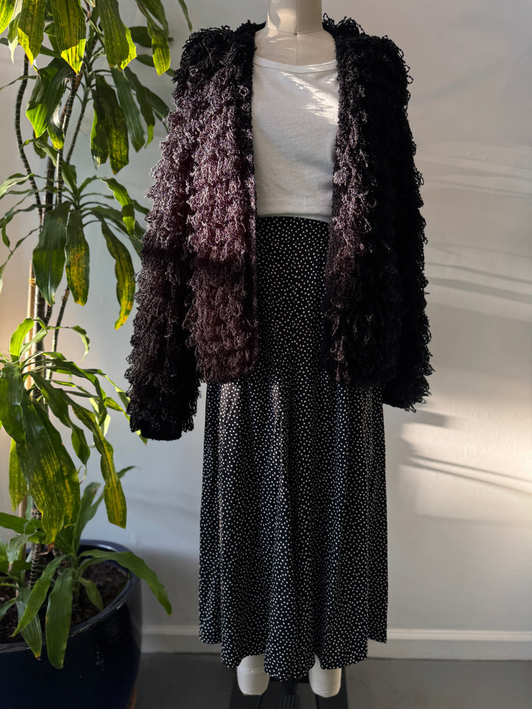 Vintage loop crochet jacket