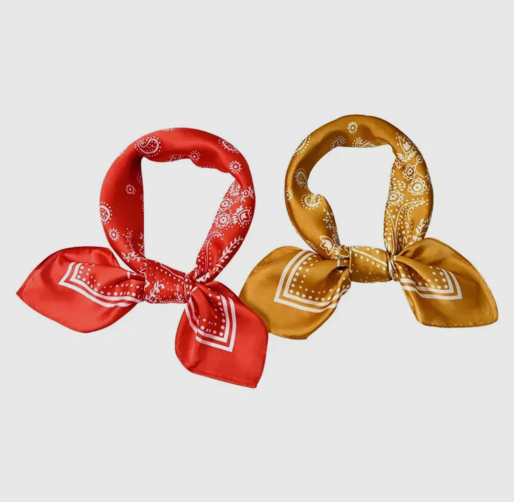 Soft lightweight bandana scarves