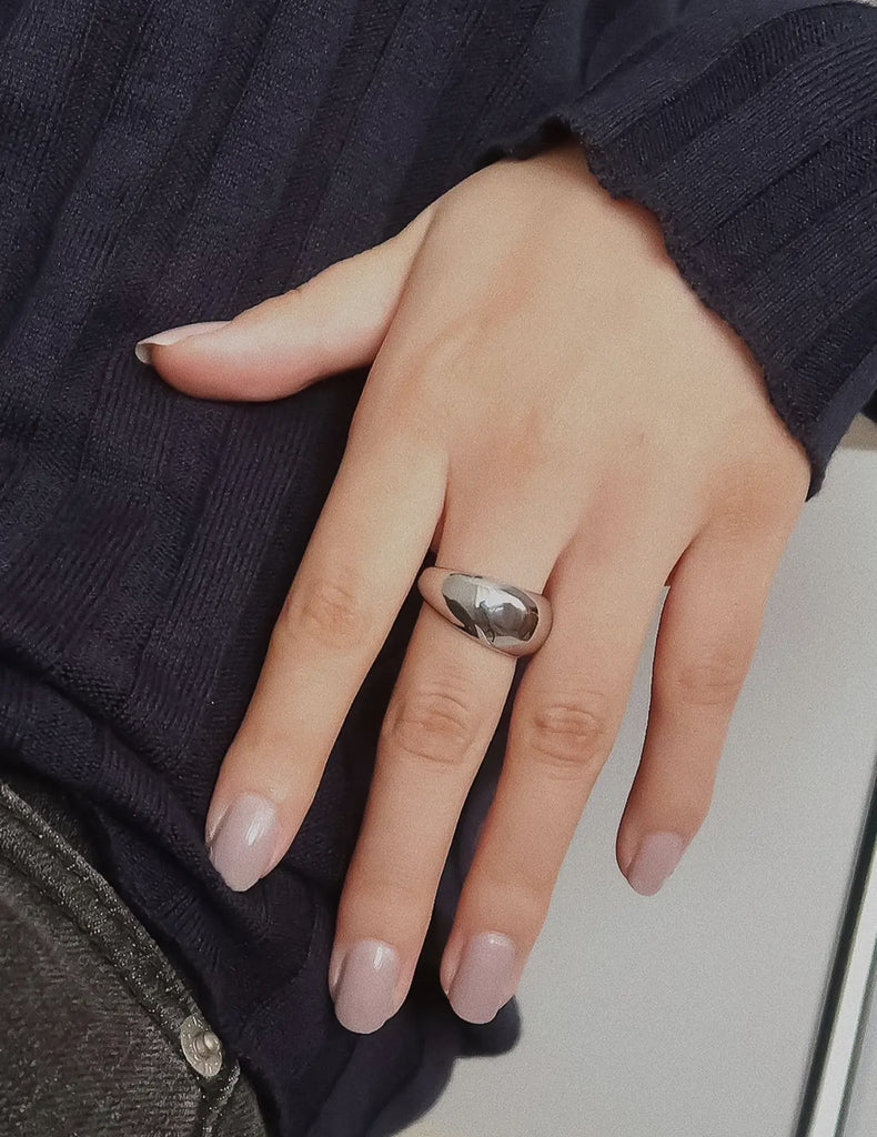 Stainless steel dome ring