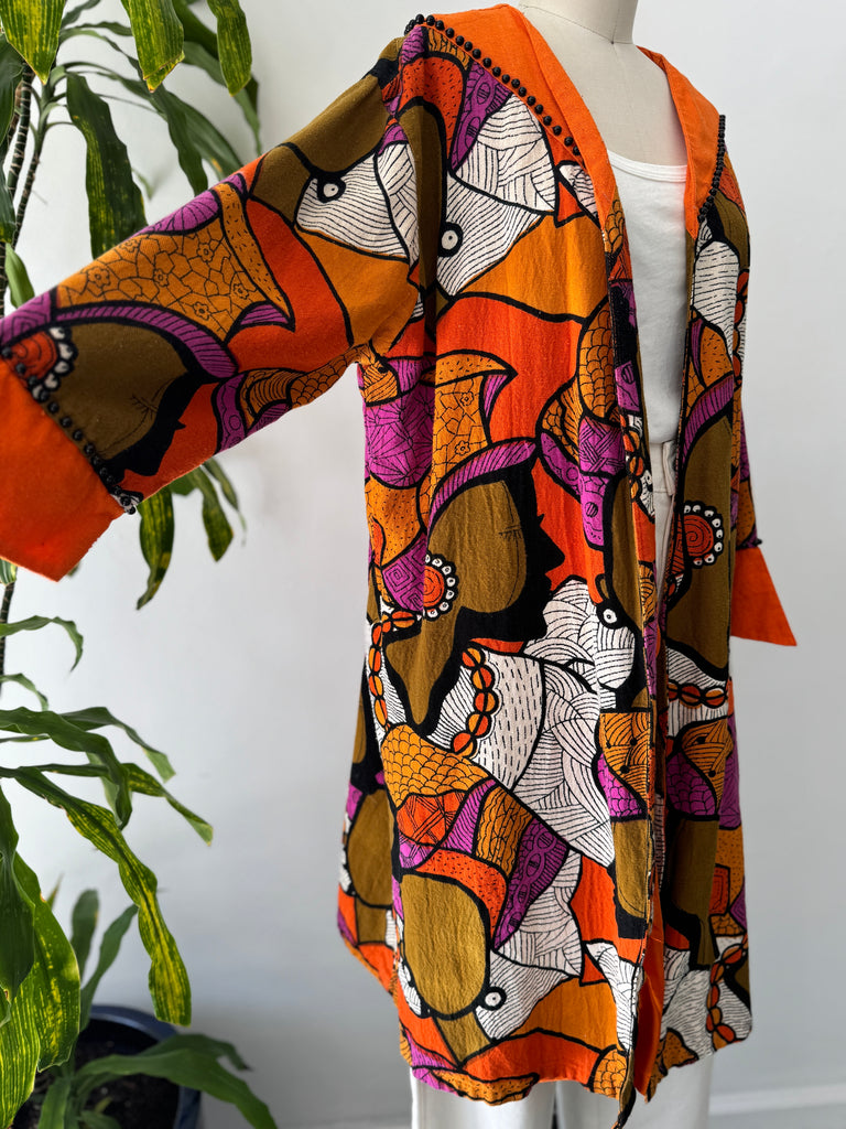 Vintage vibrant outerwear