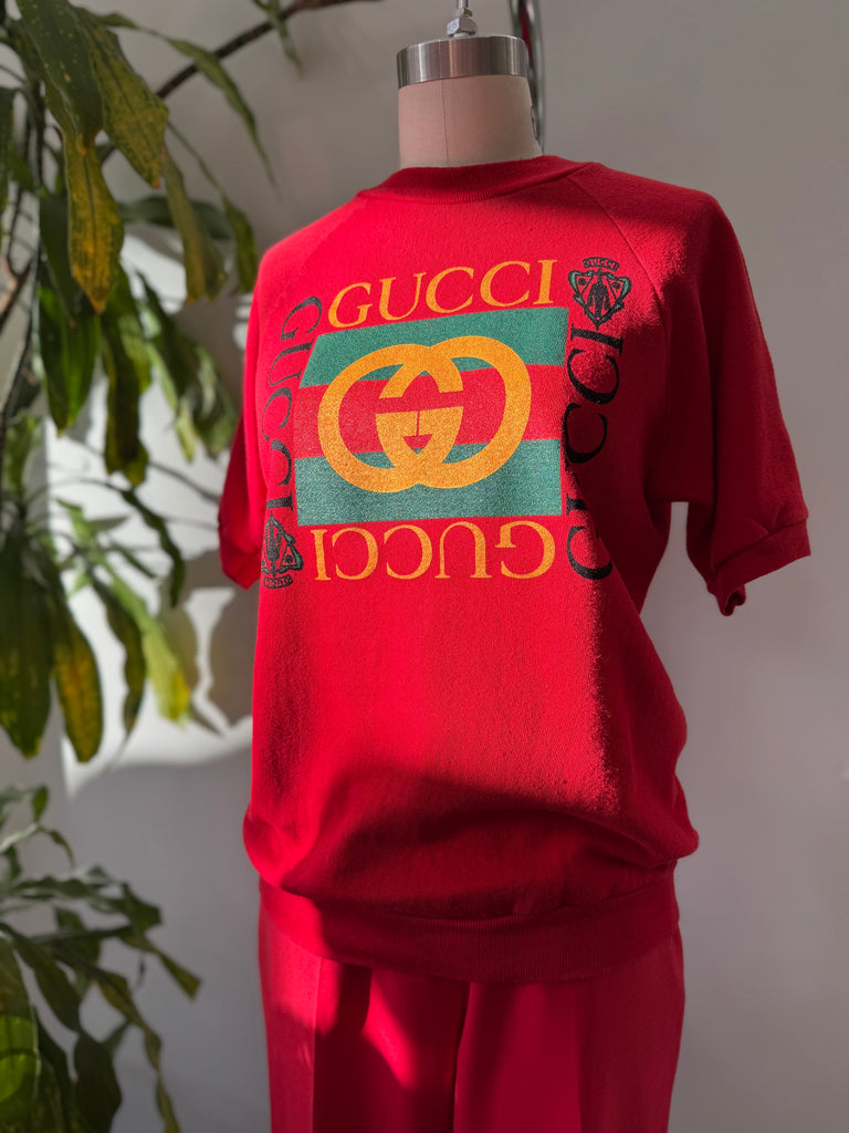 Faux short sleeved raglan sweatshirt