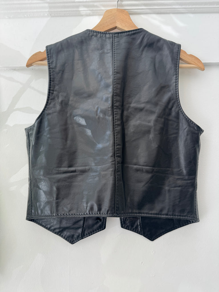 Vintage leather vest