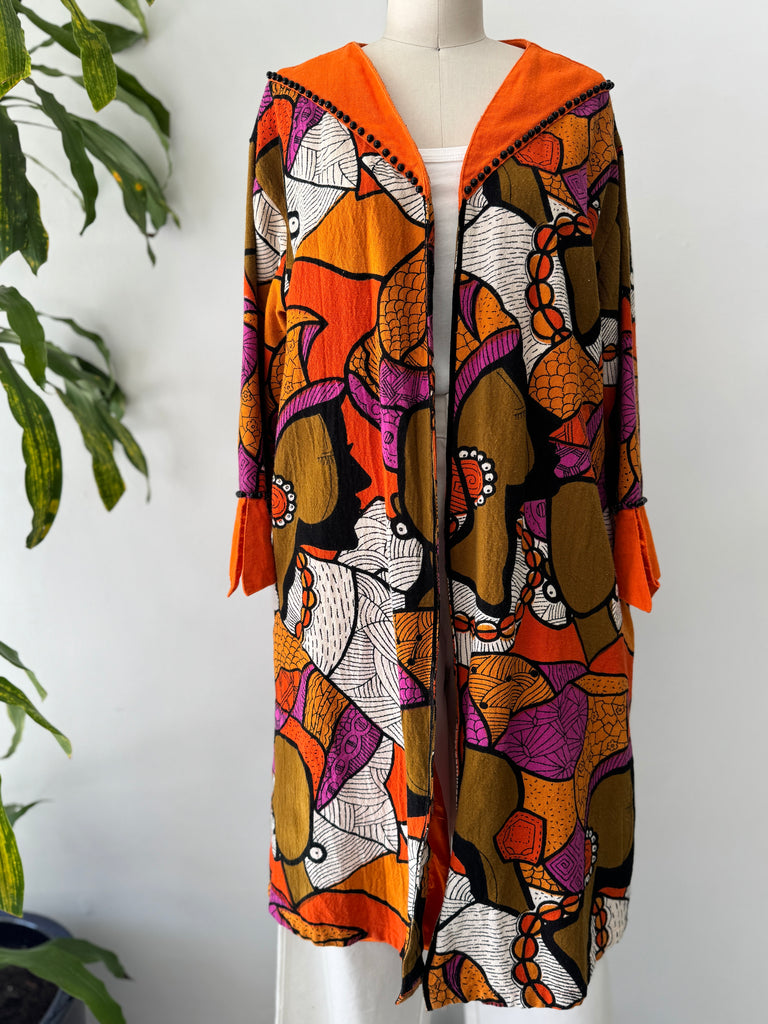 Vintage vibrant outerwear