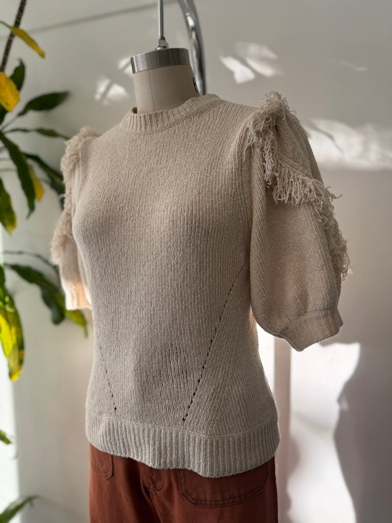 Designer Ulla Johnson silk/cotton knit top