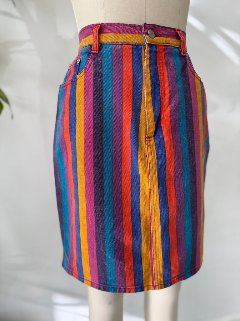 Vintage 100% cotton Gitano denim skirt waist “30”