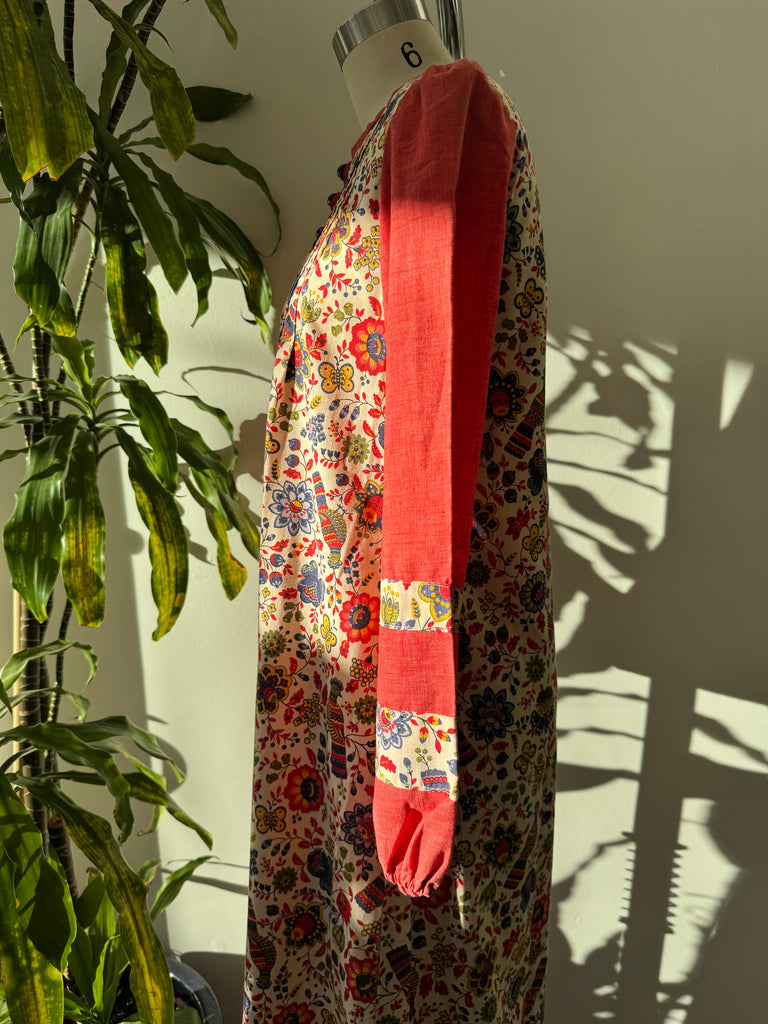 1970’s nature print dress