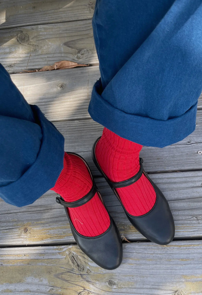 Le Bon shoppe Her socks red
