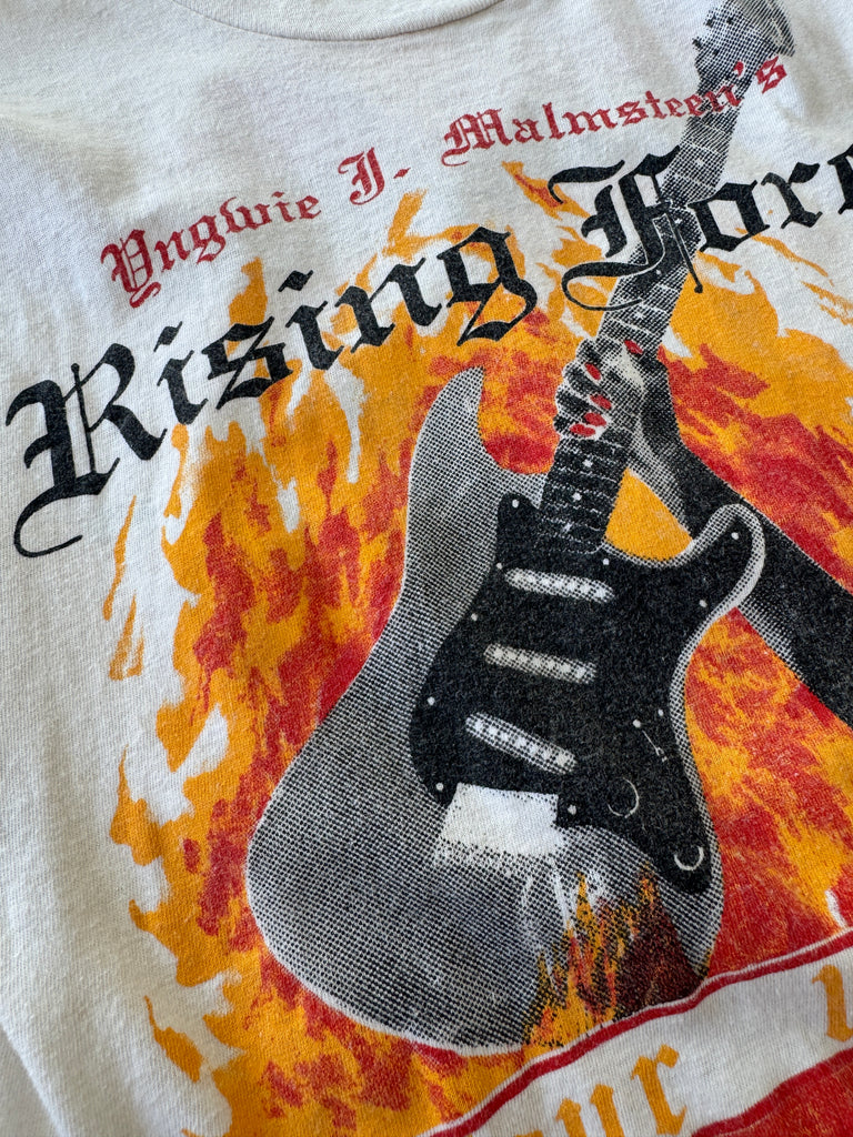 Yngwie J. Malmsteen’s tour 1985 rising force muscle T shirt