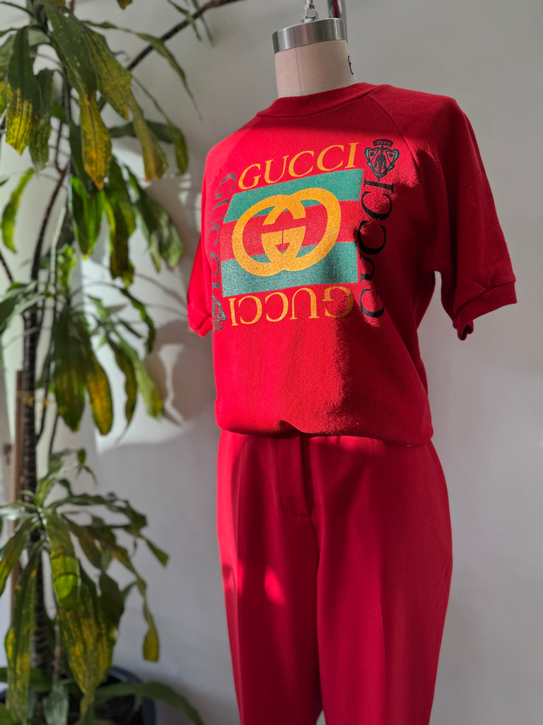 Faux short sleeved raglan sweatshirt