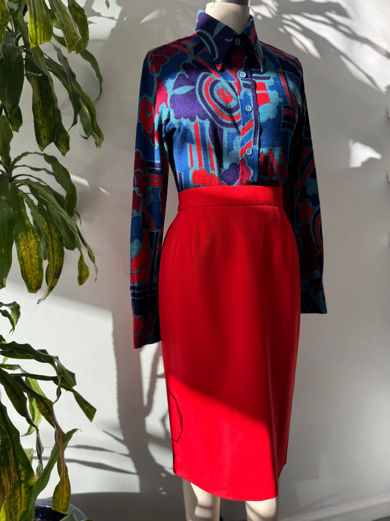 Vintage designer ESCADA skirt waist "28/29"