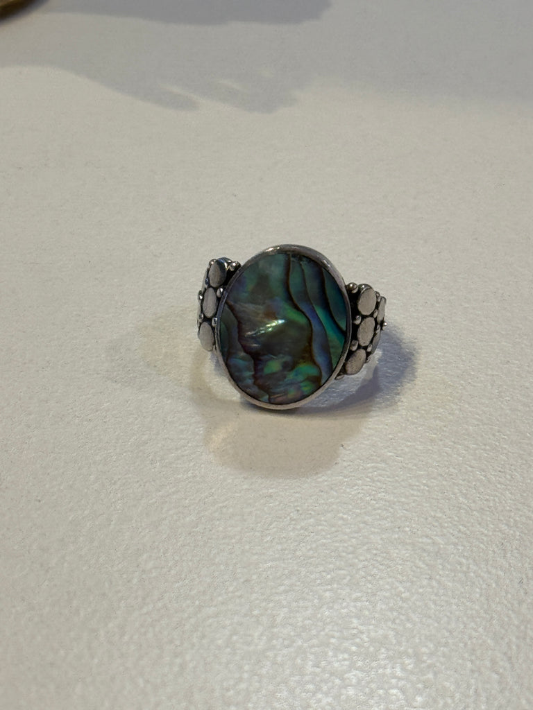 Abalone + Sterling ring