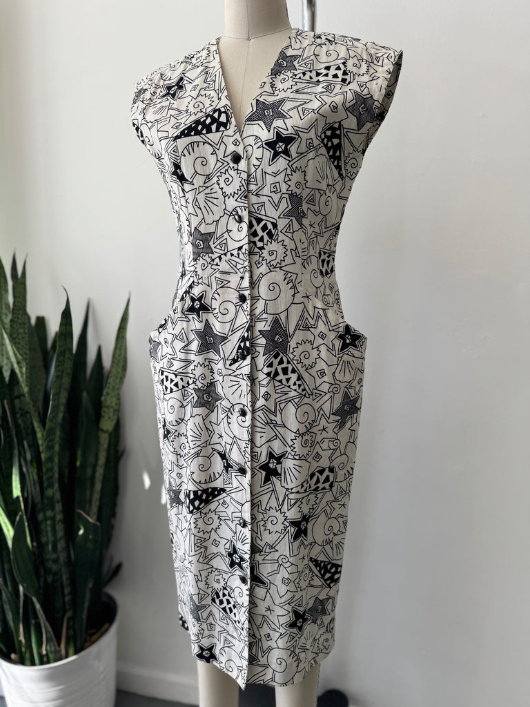 Vintage printed Dress