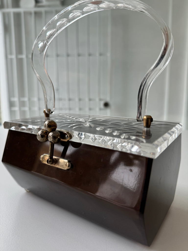 Vintage lucite box purse