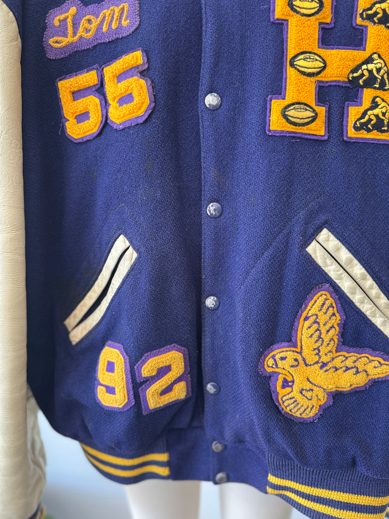Vintage mens/women's letterman jacket