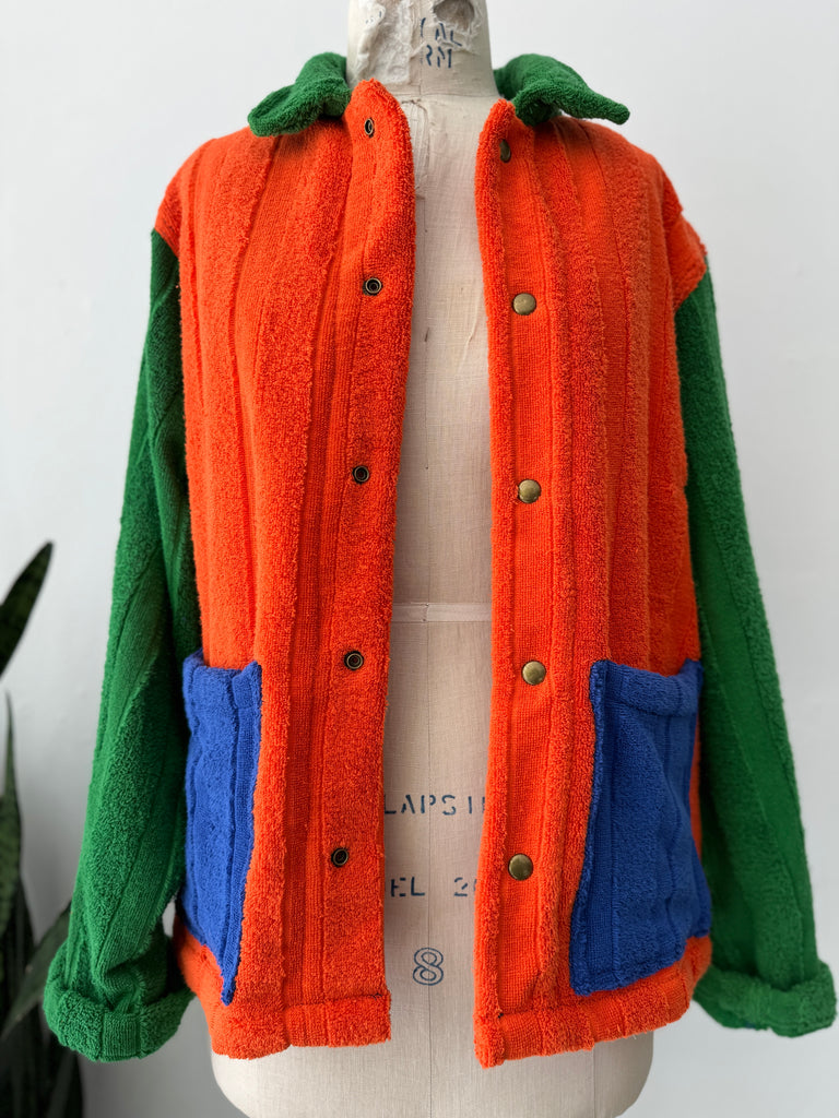 Handmade terry patchwork jackets